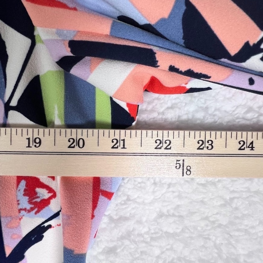 DG2 Abstract Print Blazer XL Colorful Statement Career Teacher Chic Jacket - Picture 10 of 12